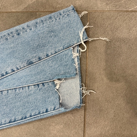 NWT Mother The Insider Crop Pointy Fray Bootcut high waisted Denim jeans size 27 - Picture 7 of 10